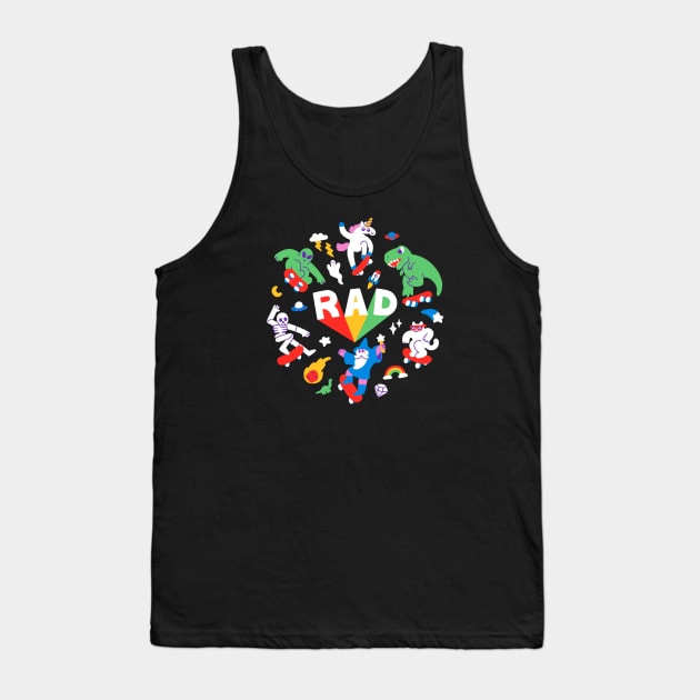 Rad Pals Tank Top by obinsun